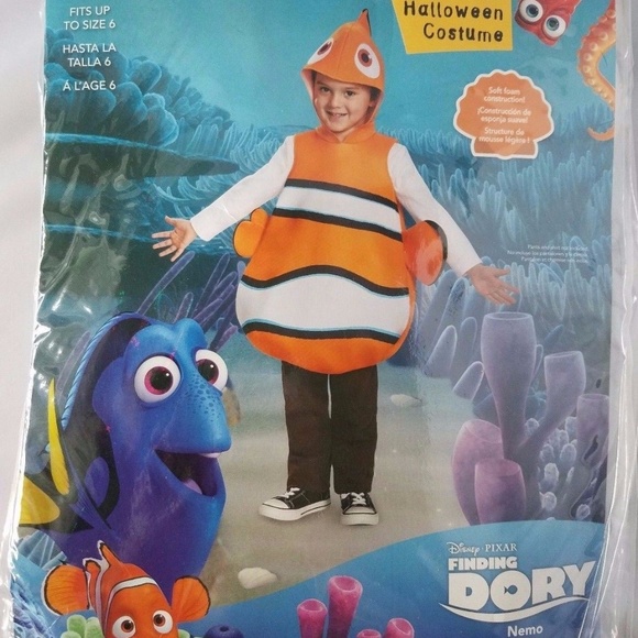 Disney Other - Disney Pixar Kids' Nemo Halloween Costume Age 3-6